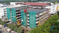 Berdasarkan hasil penilaian teknis Balitbang PUPR, secara struktur gedung RS masih baik dan bisa dipakai. Dengan demikian, penyelesaian RS ini tidak memakan waktu terlalu lama, karena kita menggunakan sistem moduler sehingga tinggal pemasangan saja. RS tersebut terdiri dari dua gedung masing-masing terdiri dari lima lantai dengan luas seluruhnya sekitar 8.600 m2, kata Menteri PUPR Basuki Hadimuljono, dikutip dari keterangan tertulis Kementerian PUPR, Sabtu (20/5/2020).Foto: Dok. Kementerian PUPR