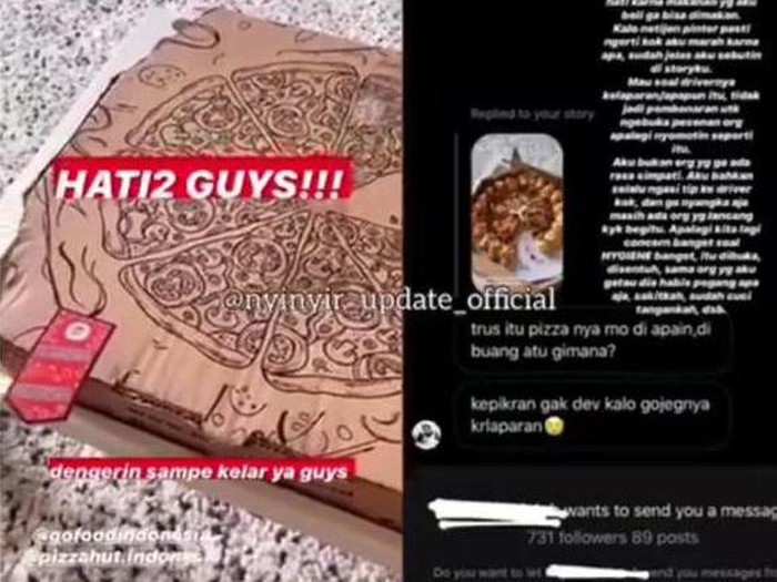 Kasus pizza Devienna hilang satu potong