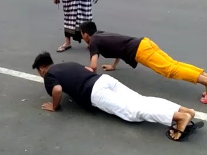 Tak Pakai Masker Saat ke Luar Rumah, Warga di Badung Akan Disanksi Push Up