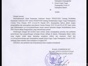 Pemda DIY Keluarkan SE Pemeriksaan Massal Corona di 3 Kabupaten