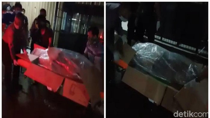 Mayat pria tergeletak di pasar Sukabumi, dievakuasi pakai plastik