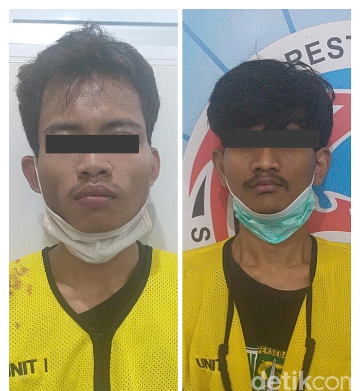 Polrestabes Surabaya mengamankan dua pengedar narkotika jenis sabu