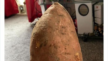 Ketika membeli 1kg kentang, ternyata orang ini hanya diberikan satu buah kentang seberat 1kg.