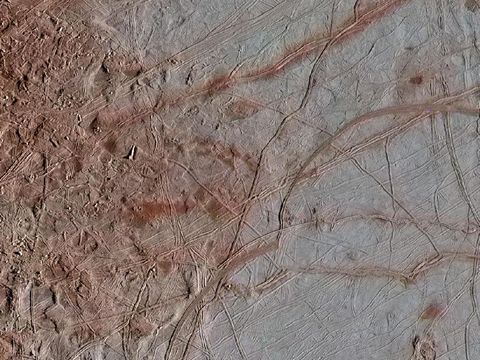Area Chaos Transition yang ada di permukaan Europa