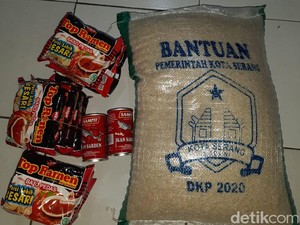 Bansos Rp 200 Ribu Cuma Beras-Mi, Pemkot Serang: Menyesatkan!