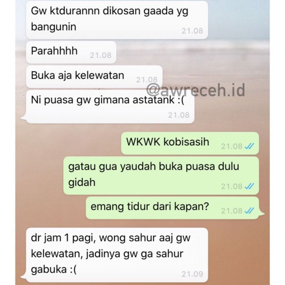 10 Chat Kocak Bangunin Sahur Ini Bikin Senyum Senyum Sendiri