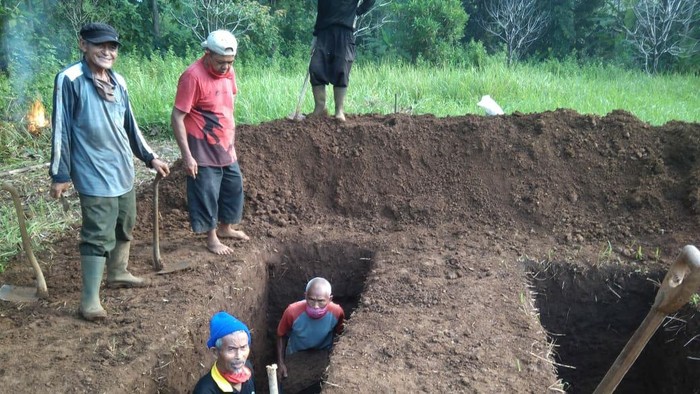 Liang lahat disiapkan untuk pasien Corona