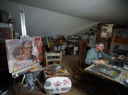 Ada Corona, Dosen Seni Lukis Ini Ajar Siswa Melukis via Laptop