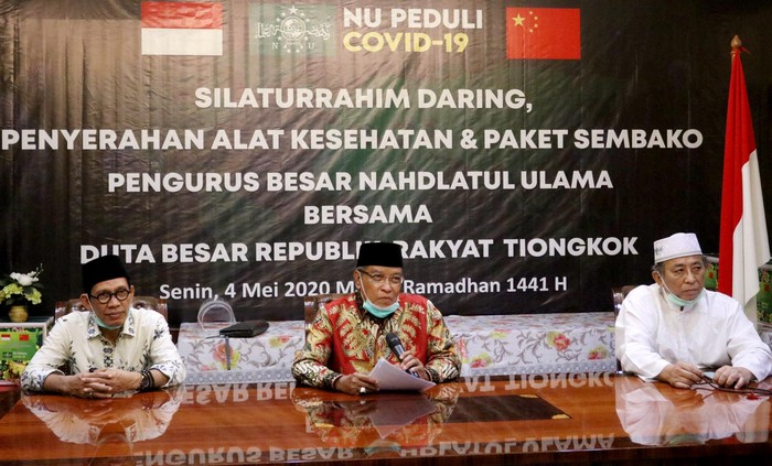 Dubes China dan PBNU Adakan Buka Puasa Jarak Jauh Pengurus Besar Nahdlatul Ulama (PBNU) dan Kedutaan Besar Republik Rakyat Tiongkok (RRT) untuk Indonesia mengadakan silaturrahmi via daring sambil berbuka puasa bersama untuk kelima kalinya. Tapi, Berbeda dengan tahun-tahun sebelumnya, kali ini buka puasa berlangsung lewat online.