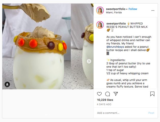 Susu selai kacang kocok
