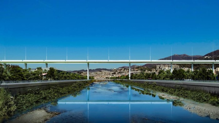 Jembatan Morandi Baru Genoa Italia