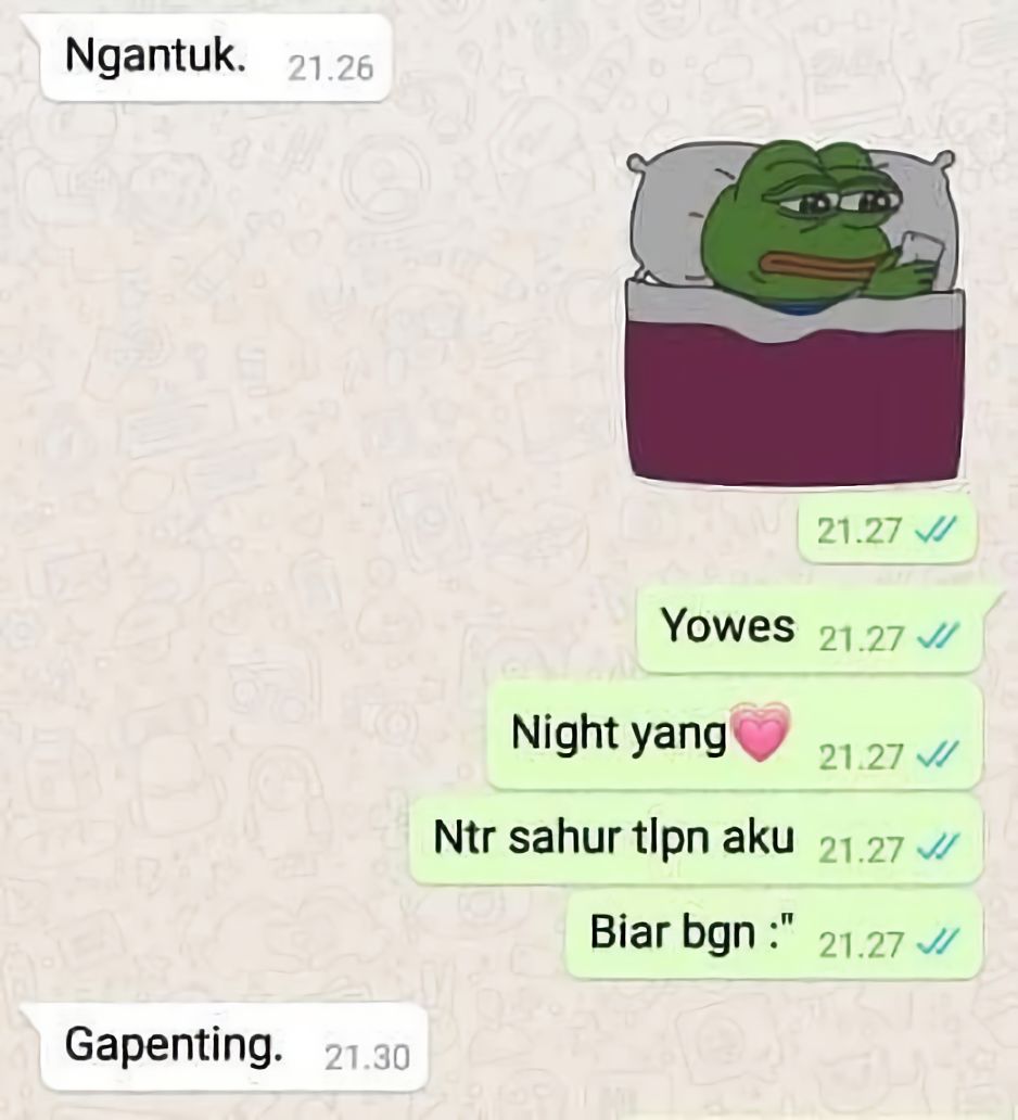 10 Chat Kocak Bangunin Sahur Ini Bikin Senyum Senyum Sendiri