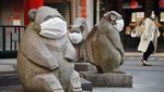 Ketika Patung-patung di Dunia Ikutan Pakai Masker