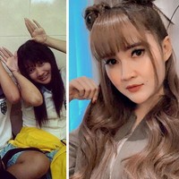 Penyanyi dangdut Nella Kharisma bertransformasi menjadi wanita dewasa yang semakin cantik. Bisa tebak dari tiga wanita di foto ini, mana yang Nella Kharisma? Foto: Instagram