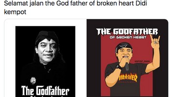 The Godfather of Broken Heart akan dikenang selalu (Twitter)