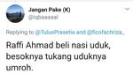 Jadi Trending di Twitter, Cuitan Soal #RaffiAhmad Bikin Netizen Ngakak