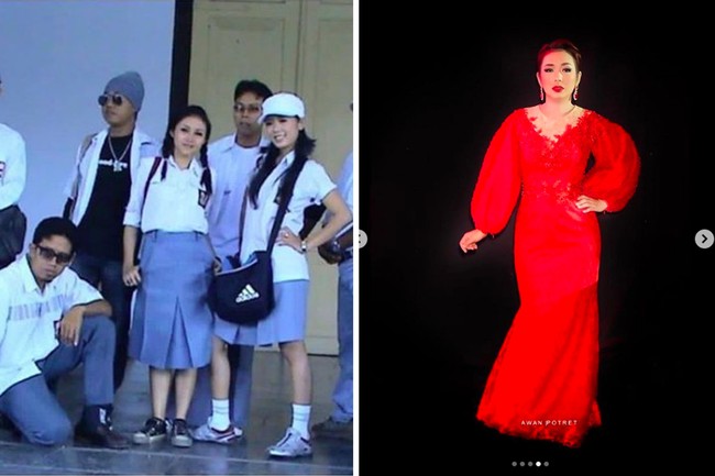 Soimah yang dikenal sebagai juri kontes dangdut juga mengunggah foto penampilannya saat SMA. Rupanya sejak SMA, Soimah memang sudah nyentrik ya. Wajahnya dari dulu hingga kini juga tidak terlalu berbeda. Foto: Instagram