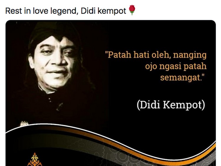 Meme Didi Kempot Meninggal Meme Didi Kempot Meninggal