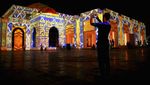 Terpukau Indahnya Ilusi Cahaya Masjid Aminah di UEA