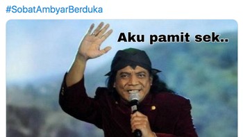 Didi Kempot pamit dari kita semua Sobat Ambyar pun berduka (Twitter)
