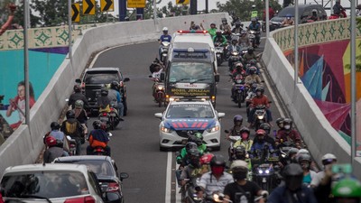 Potret Iring-iringan Ambulans Jenazah Didi Kempot