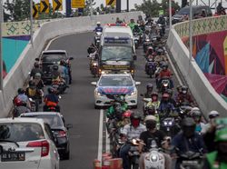 Potret Iring-iringan Ambulans Jenazah Didi Kempot