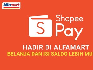 Pengguna ShopeePay Kini Bisa Belanja Secara Non Tunai di Alfamart