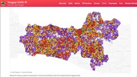 Sebaran COVID-19 di Jawa Tengah bisa klik di https://corona.jatengprov.go.id/. Jawa Tengah mencatat 891 kasus, dengan penambahan 42 kasus setelah sebelumnya terjadi 849 kejadian infeksi virus corona.