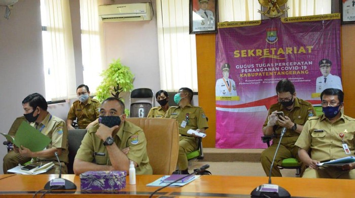 KPK-Pemprov Banten gelar rakor virtual (Dok. Istimewa)