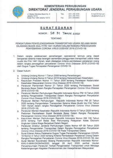 Pengaturan Penyelengaraan Transportasi Udara