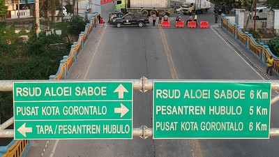 PSBB di Gorontalo, Jalan-jalan Utama juga Ditutup