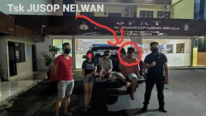 Timsus Maleo Polda Sulut menangkap seorang pelaku curanmor yang juga ternyata muncikari prostitusi online (Instagram @teamsusmaleo)