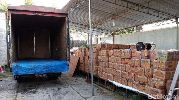 Donasi dari konser daring Didi Kempot yang dibelanjakan paket sembako, Rabu (6/5/2020).