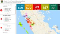 Hingga Rabu (6/5/2020), data gugus tugas menyatakan ada 238 kasus infeksi virus corona di Sumatera Barat. Ada 17 penambahan dengan jumlah sebelumnya 221 kasus. Info lebih lengkap bisa klik di link https://corona.sumbarprov.go.id/.
