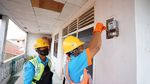 Kantor PLN Sumbar Berselimut Spanduk #diRumahAja