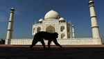 Taj Mahal dalam Bingkai Hitam Putih
