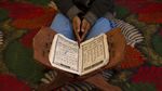Potret Anak-anak Kashmir Belajar Alquran di Tengah Pandemi