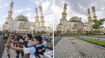 Masjid Hubbul Wathan Jelang Berbuka Sebelum dan Saat Pandemi