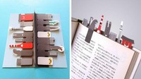 Marker halaman buku ini dibuat tergantung plot dari kisah atau tema di buku yang kita baca. Istimewa/Dok. Brightside.me.