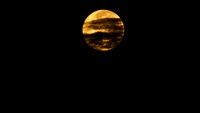 Selama supermoon berlangsung, bulan berada tepat di posisi belakang bumi bila dilihat dari matahari dan wajahnya akan penuh cahaya. ANTARA FOTO/Suwandy