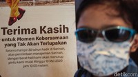 Tulisan ucapan terimakasih untuk para pelanggan juga sudah terpajang di sudut-sudut restoran.