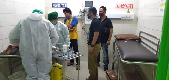 Haris Lubis saat di RS usai ditembak polisi (dok. Istimewa)
