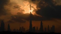 Untuk waktu buka puasa yang sama dengan semua warga Dubai, hanya untuk yang tinggal di lantai dasar hingga lantai 80. Tom Dulat/Getty Images