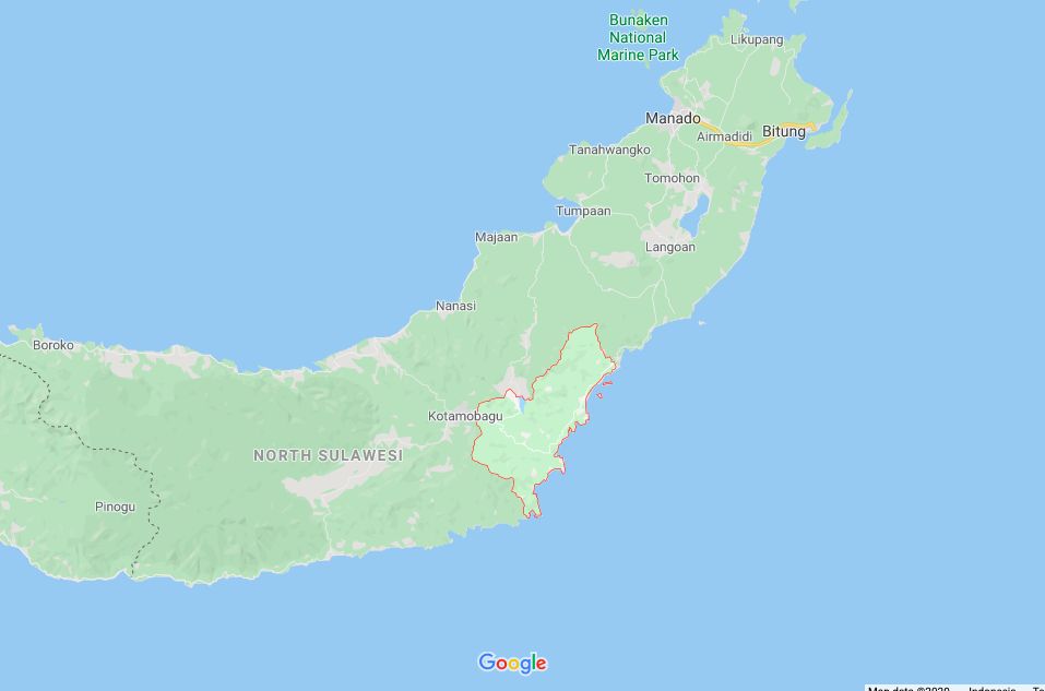 Lumajang dan Boltim (Google Maps)