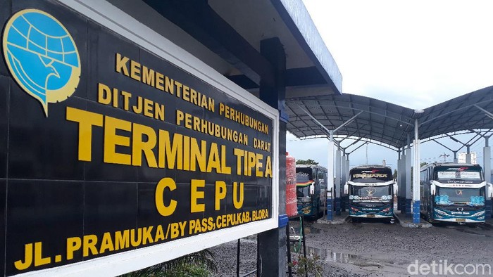 Suasana di Terminal Tipe A Cepu, Sabtu (9/5/2020)