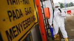 Disinfeksi Corona di Gerbang Tol Cengkareng