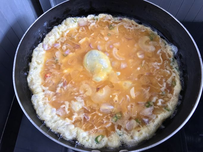 Telur Dadar Keriting ala Thai