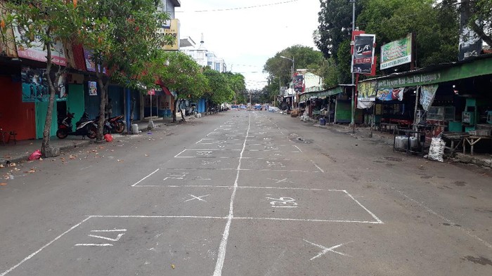 pasar induk kota Bojonegoro ditutup sementara