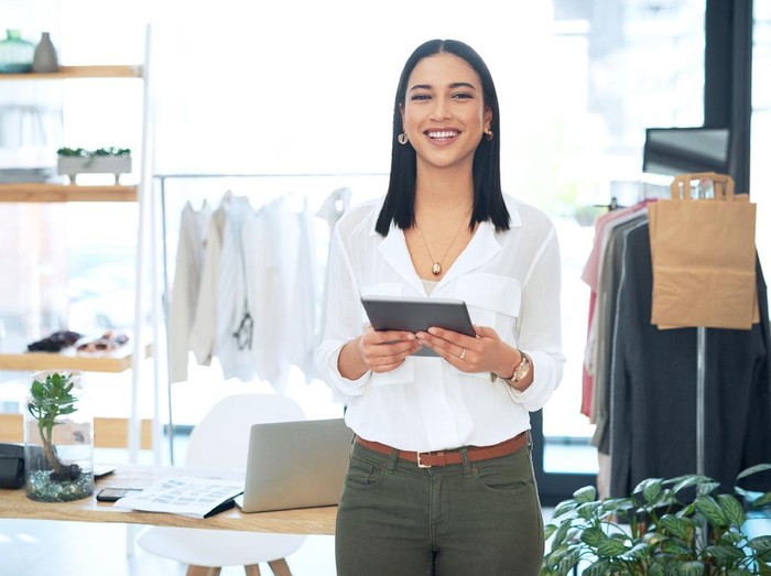 Ilustrasi pelayan toko