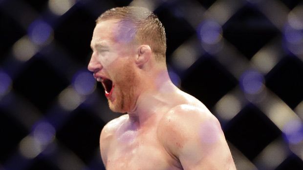 Justin Gaethje won a TKO in the fifth round over Tony Ferguson. (